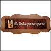 Personalised Name Plate with Wood Finish Frame - Code01 - Click here to View more details about this Product